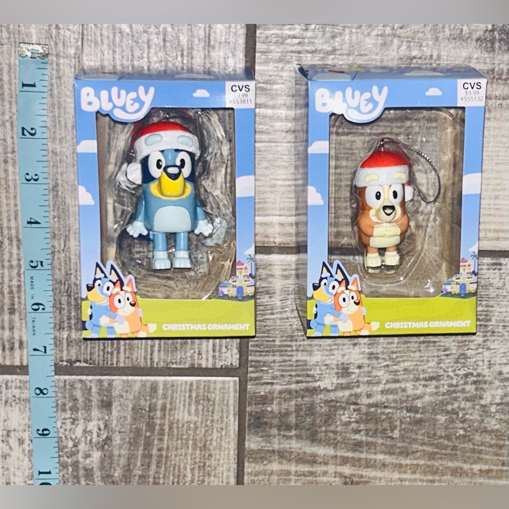 Disney’s Bluey & Bingo Christmas Ornament Set From CVS, New!